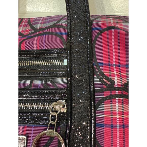 Coach Poppy Tartan Plaid Shoulder Bag / Tote No G0982-14360, Very Good Condition - Picture 10 of 12